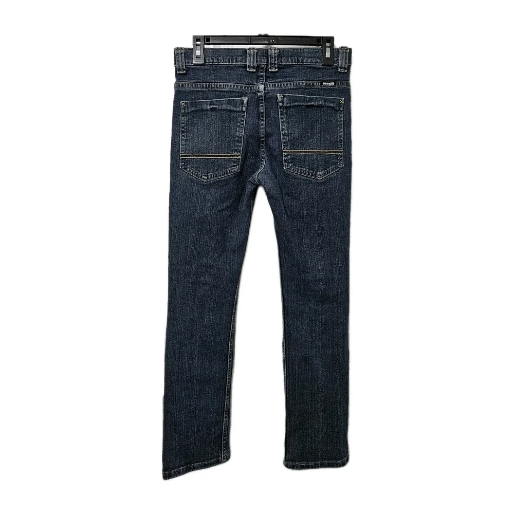 Wrangler Jeans Boys 16 Regular Blue Slim Fit Stretch Denim Dark Wash Western